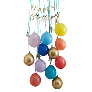 Happy Birthday Balloon Door Kit Rainbow