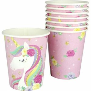 Unicorn Cups 8pk 250ml