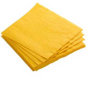Napkins: Dinner Napkins - Yellow 50pk