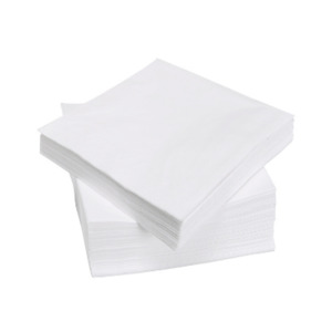Napkins: Dinner Napkins - White 50pk