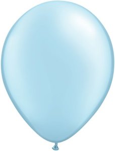 Pack Of 25: Quality Balloons 25pk, Pearl Blue