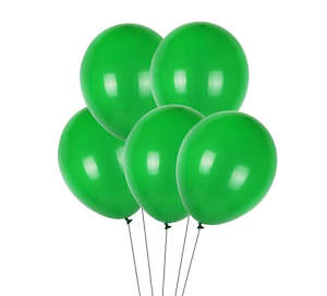 100 Packs 1: Party Balloons 100pk Green
