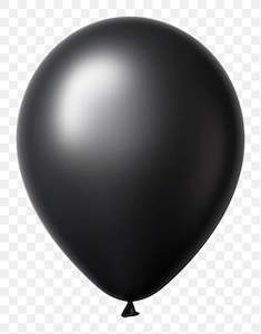 Quality Balloons 100pk, Standard Black