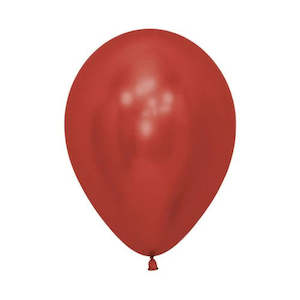 Quality Balloons 100pk, Metallic Red