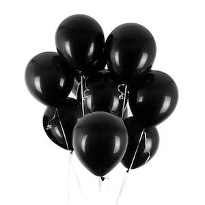 Party Balloons 15pk - Black