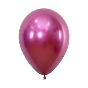 Metallic Fuchsia Balloons - 12pk