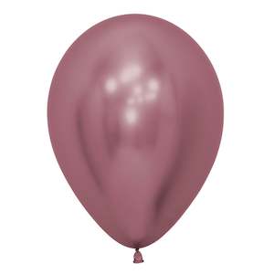 6 12 Balloon Packs: Metallic Pink Balloons - 12pk