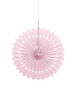 Tissue Paper Fan Pale Pink - 40cm