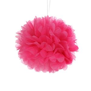 Tissue Paper Pom Pom 40cm - Hot Pink