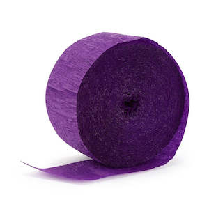 Crepe Streamers 24m Purple 2pk