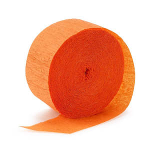 Crepe Streamers 24m Orange 2pk