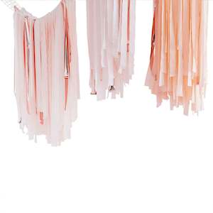 Streamers: Rose Gold Ceiling Streamer Decoration