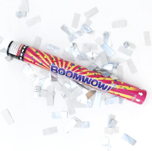 Confetti Cannon - White/Silver