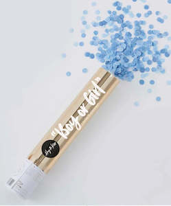 Gender Reveal Gold Popper - Blue