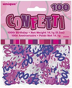 Scatter Confetti 100 Pink/Purple Mix