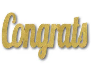 Jumbo Scatter Confetti Congrats Gold 30pk