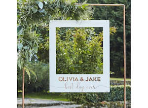 Botanical Wedding Polaroid Frame