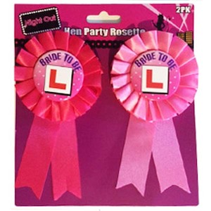 Hens Party Rosette 2pk