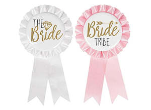 Badges: Bride to Be Award Ribbons - 8pk