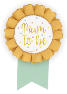 Badges: Mum to Be - Yellow Badge