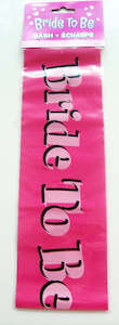 Sashes: Bride to Be Sash - Plastic