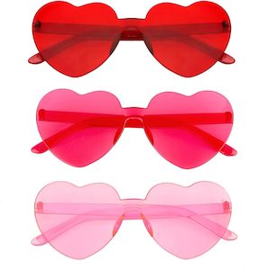 Heart Shaped Glasses - 3pk