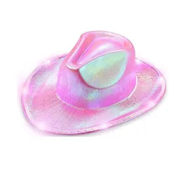 Pink LED Cowboy Hat