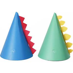 Hats: Dinosaur Party Hats - 8pk
