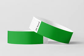 Wrist Bands 25mm 40pk - Green
