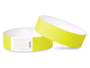 Wristbands: Wrist Bands 25mm 40pk - Yellow