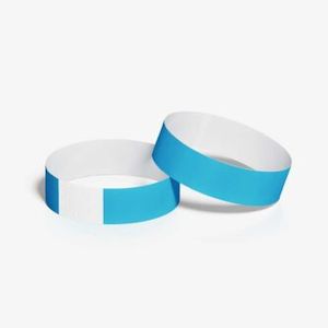 Wrist Bands 25mm 40pk - Light Blue