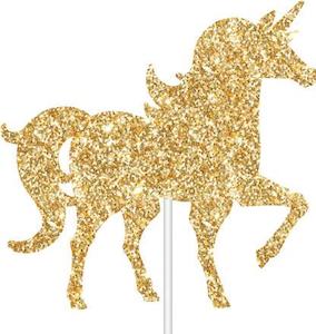Unicorn Cake Topper Gold
