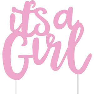 Cake Toppers: 'It's a girl' Cake Topper