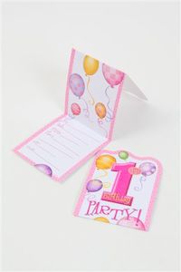 1st Birthday: 1st Birthday Invitations Pink