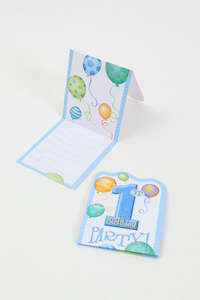 1st Birthday: 1st Birthday Invitations Blue