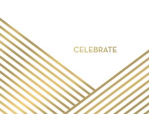 General Birthday: Autograph Book Gold Celebrate