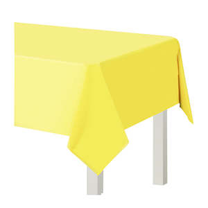 Baby Shower: Table Cover Rectangle - Soft Yellow