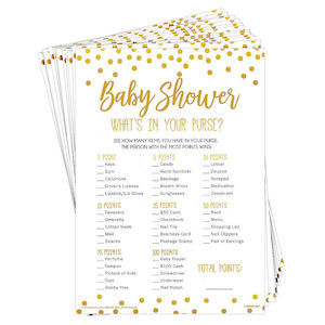 Baby Shower Game - Whats in your purse?