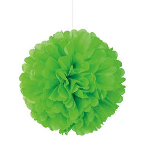 Tissue Paper Pom Pom 40cm - Lime