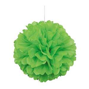 Tissue Paper Pom Pom 25cm - Lime