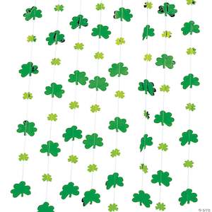 St Patricks: St. Patricks Day - Shamrock String Decoration