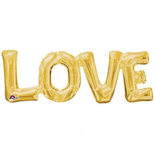 Foil Balloon "Love" Gold"
