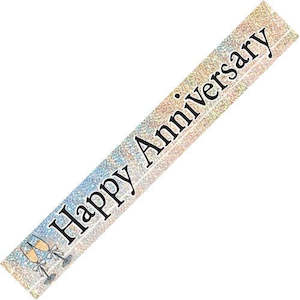 Anniversary: Banner Happy Anniversary Prismatic