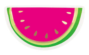 Mexican Fiesta: Watermelon Shaped Paper Plates 8pk