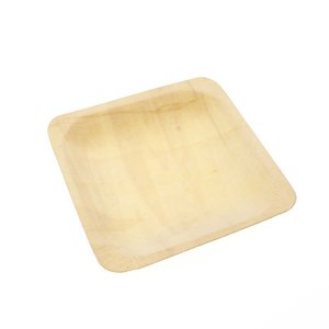 Hawaiian Luau: Disposable Wooden Platters 4pk