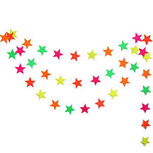 Neon: Mini Star Neon Bunting - 3m