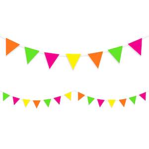 Mini Flag Neon Bunting - 3m