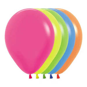 Party Balloons 12pk Neon