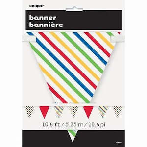 Bunting Flag Banner Bold Stripes & Dots