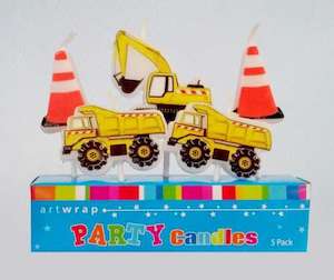 Construction Party Candles